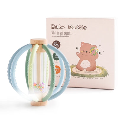 Baby Rattle Toy Wooden Rain Drum With Silicone Baby Sensory Touch Toy Newborn Dental Care Gum Anti-eating Hand Molar Stick Gif
Montessori Baby Toy Wooden Rain Drum With Silicone | Sensory Touch Toy