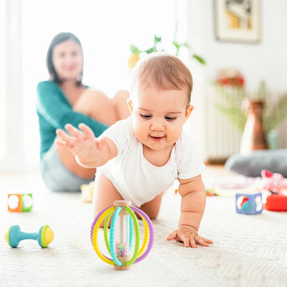 Baby Rattle Toy Wooden Rain Drum With Silicone Baby Sensory Touch Toy Newborn Dental Care Gum Anti-eating Hand Molar Stick Gif
Montessori Baby Toy Wooden Rain Drum With Silicone | Sensory Touch Toy