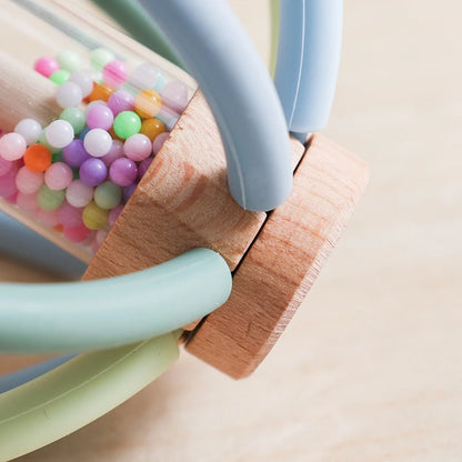 Baby Rattle Toy Wooden Rain Drum With Silicone Baby Sensory Touch Toy Newborn Dental Care Gum Anti-eating Hand Molar Stick Gif
Montessori Baby Toy Wooden Rain Drum With Silicone | Sensory Touch Toy